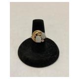 14k Opal and Diamond Ring