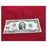 1976 $2 Bill First Day Cover Note