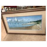 White Stone Beach Jane Carter Print