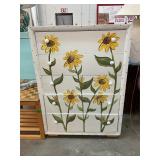 Painted Sunflower Chest of Drawers