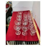 15 Gold Stem Glasses