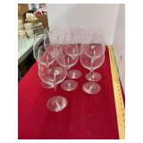 7 Large Wine Glasses