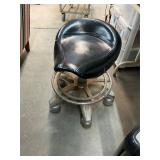 Rolling Motorcycle Seat Work Stool
