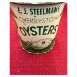 E J Steelmans Cherrystone Oysters Pint Can