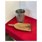 Wooden Scoop and Shucking bucket
