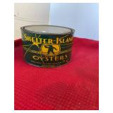 Shelter Island Greenport NY Half Gallon Oyster Can