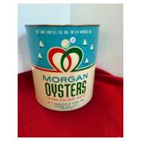 W F Morgan Weems VA Gallon Oyster Can