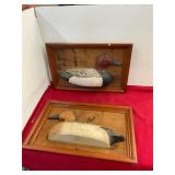 Pair of Painted Duck Decoy Wall Hangings