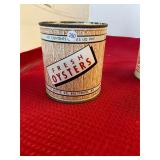 J H White Baltimore MD Pint Oyster Can