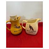 2 Wild Turkey Pitchers