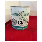 Queens Choice Grasonville MD Gallon Clams Can