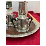 Pewter Tea Set Lot