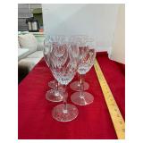 5 Crystal Wine Glass Set