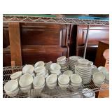 Vintage Restaurant Ware Cups and Saucers China Set
