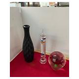Vase, Thermometer, Collectible Lot