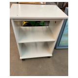White Rolling Shelf