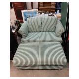 Overstuffed Double Pull Out & Ottoman