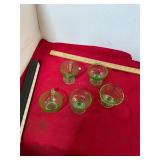 Green Depression Glass Uranium Lot