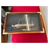 Nautical Ship Shadow Box