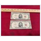 1963 $5 Red Seal Bills