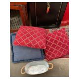 Pillows and Christmas Bucket