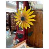Large Metal Flower Art