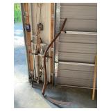 Antique Sickle and Fishing Pole