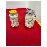 2 Jars of Seashells