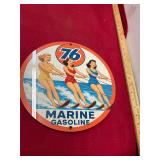 76 Marine Gasoline Sign