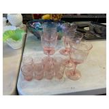 Pink Depression Glass Lot