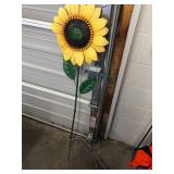 Metal Yard Art Sunflower
