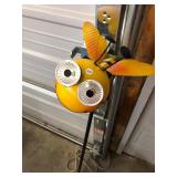 Solar Powered Metal Yard Art Bee