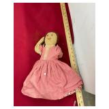 Folk Art Handmade Reversible Doll