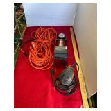 Sander, Extension Cord, and Pump