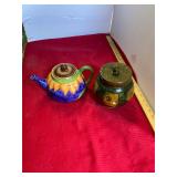 Pottery Tea Pot and Canister