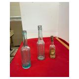 3 Florida Water Bottles Antique