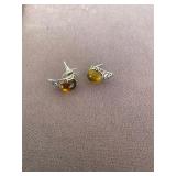 Sterling Poland Gemstone Earrings
