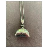 Sterling Snuff Bottle on Chain