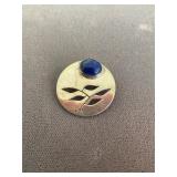 Sterling Gemstone Pin