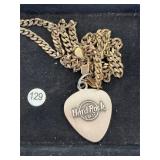 Hard Rock Cafe Pendant and Marked 925 Chain
