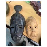 2 African Carved Mask