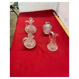 Crystal Cruets and Lighter