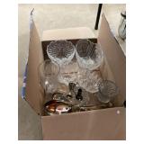 Silver Plate and Crystal Lot