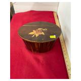 Inlaid Wooden Basket