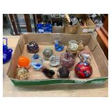 Art Glass Paper Weight Lot