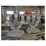 Pair of Crystal Candelabras