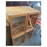 2 Glass Front Cabinets