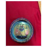 3 Carnival Glass Plates