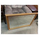 Beveled Gold Frame Mirror