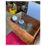 Wooden Crate and Contents